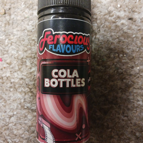 Ferocious flavours cola bottles 100ml best before 4/25 (you must be 18+ to purchase this product)