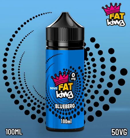 FAT KING BLUEBERG 100ML 0mg 50vg (you must be 18+ to purchase this product)