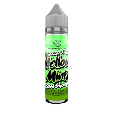 THE VAPE MAKERS 50ML SHORTFILL 0MG (70VG/30PG)MELLOW MINTS broken seal (you must be 18+ to purchase this product)