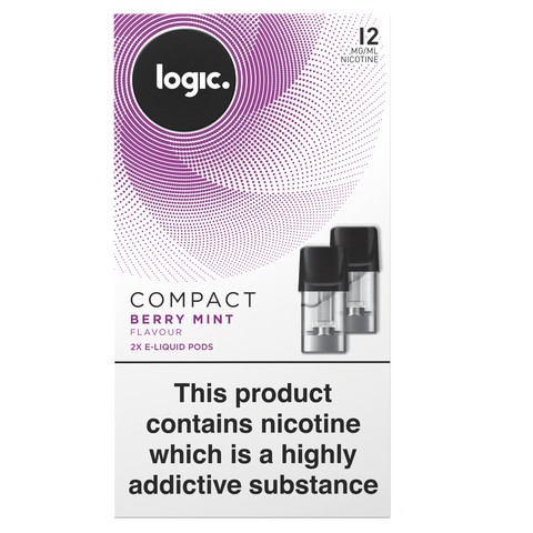 Logic Compact E-Liquid Pods Berry Mint 12mg/ml, 2 x 1.7ml
