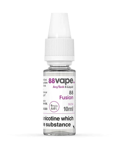88vape fusion 10ml 6mg/g best before 9/25 damaged label (you must be 18+ to purchase this product)