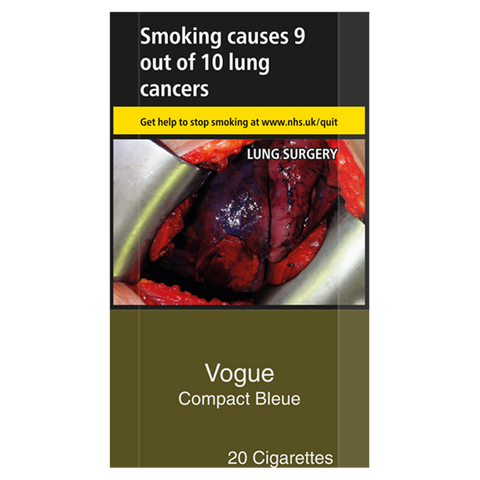 Vogue Compact Bleue Cigarettes, 20s