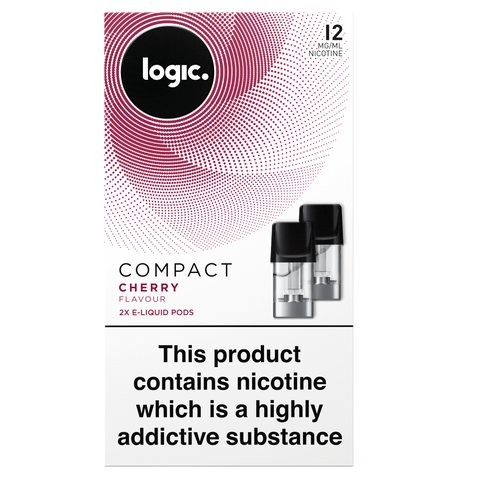 Logic Compact E-Liquid Pods Cherry 12mg/ml, 2 x 1.7ml